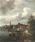 RUISDAEL, Jacob Isaackszon van View of Amsterdam  dh USA oil painting artist